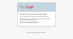 Desktop Screenshot of demo.opencrypt.com