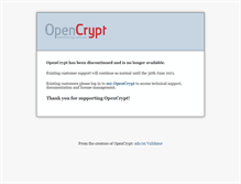 Tablet Screenshot of demo.opencrypt.com